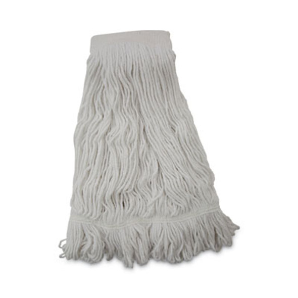 Mop Head, Pro Loop Web/Tailband, Premium Saddleback Head, Ryn, 24-Oz., Wh, 12/Ct