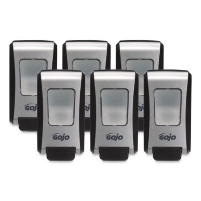 Fmx-20 Soap Dispenser, 2 L, 6.5 x 4.7 x 11.7, Black/Chrome, 6/Carton