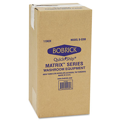 Matrix Series Two-Roll Tissue Dispenser, 6.25 x 6.88 x 13.5, Gray