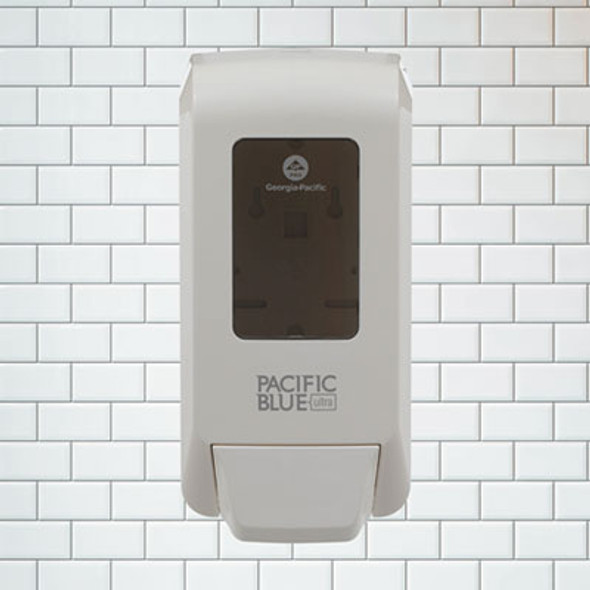 Pacific Blue Ultra Soap/Sanitizer Dispenser, 1,200 Ml, White