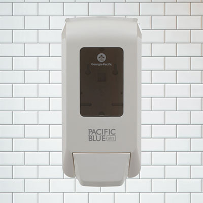 Pacific Blue Ultra Soap/Sanitizer Dispenser, 1,200 Ml, White