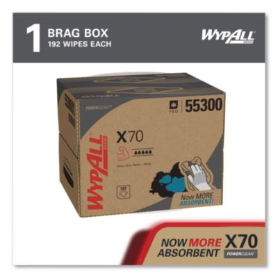 X70 Cloths, 12.5 x 16.8, White 192/Carton