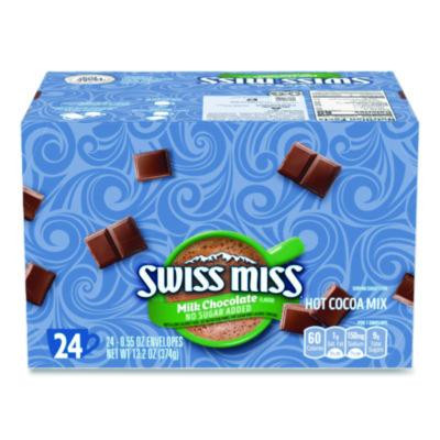 Hot Cocoa Mix, No Sugar Added, 24 Packets/Box