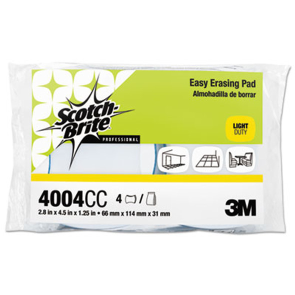 Easy Erasing Pad 4004, 2.8 X 4.5 X 1.2, Blue/White, 12/Carton