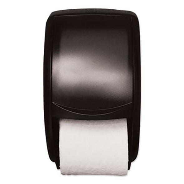 Twin Standard Roll Bath Tissue Dispenser, 7.5 x 7 x 12.75, Smoke