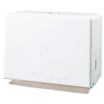 Space Saver Singlefold Towel Dispenser, Steel, 11.63 X 6.63 X 8.13, White