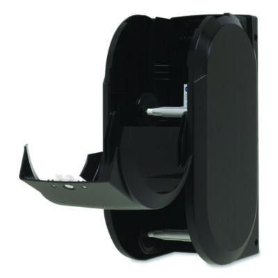 Compact Vertical Double Roll Coreless Tissue Dispenser, 14.06 x 6.69 x 8.19, Black