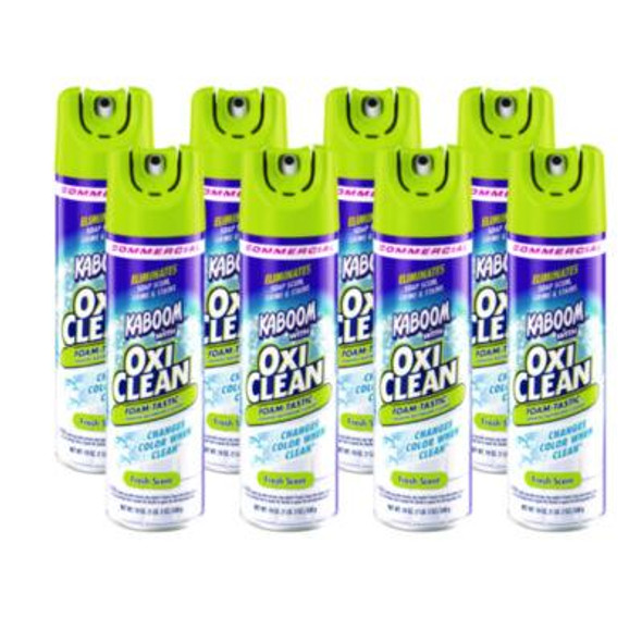Foamtastic Bathroom Cleaner, Fresh Scent, 19 Oz Spray Can, 8/Carton