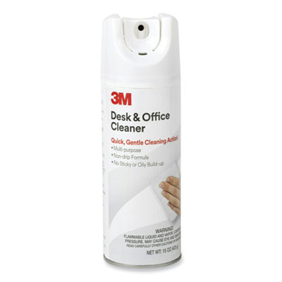 Desk And Office Spray Cleaner, Unscented, 15 Oz Aerosol Spray