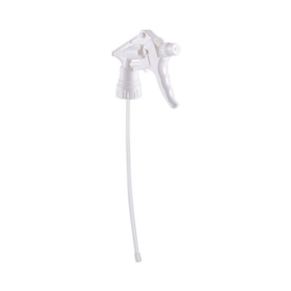 General Purpose Trigger Sprayer, 8" Tube, Fits 16 Oz To 24 Oz Bottles, White, 24/Carton