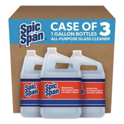 Disinfecting All-Purpose Spray And Glass Cleaner, Fresh Scent, 1 Gal Bottle, 3/Carton