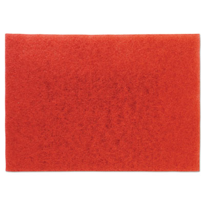 Low-Speed Buffer Floor Pads 5100, 28 X 14, Red, 10/Carton