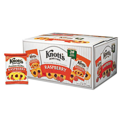 Premium Berry Jam Shortbread Cookies, Raspberry, 2 Oz Pack, 36/Carton