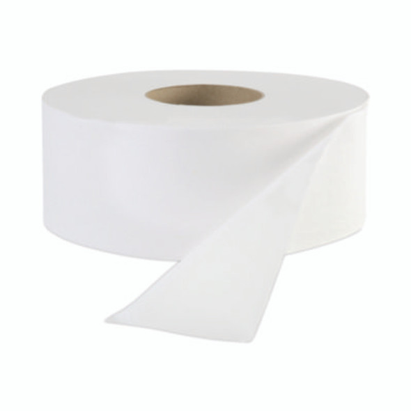 Jrt Jr. Bath Tissue, Jumbo, Septic Safe, 1-Ply, 3.3" x 2,000 Ft, White, 12 Rolls/Carton