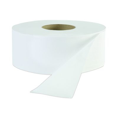 Jrt Jr. Bath Tissue, Jumbo, Septic Safe, 1-Ply, 3.3" x 2,000 Ft, White, 12 Rolls/Carton