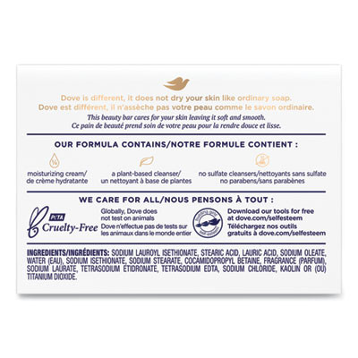 White Beauty Bar, Light Scent, 2.6 Oz, 36/Carton