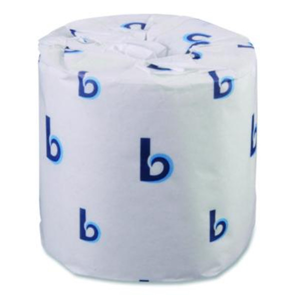 Two-Ply Toilet Tissue, Standard, Septic Safe, White, 4 x 3, 500 Sheets/Roll, 96 Rolls/Carton