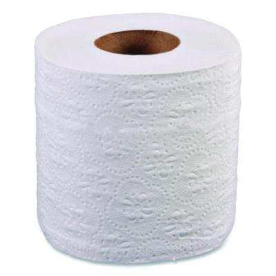 Two-Ply Toilet Tissue, Standard, Septic Safe, White, 4 x 3, 500 Sheets/Roll, 96 Rolls/Carton