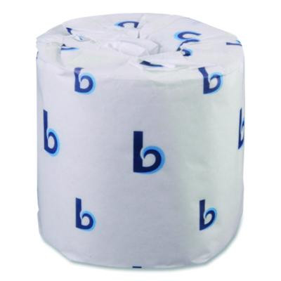 Two-Ply Toilet Tissue, Standard, Septic Safe, White, 4 x 3, 500 Sheets/Roll, 96 Rolls/Carton