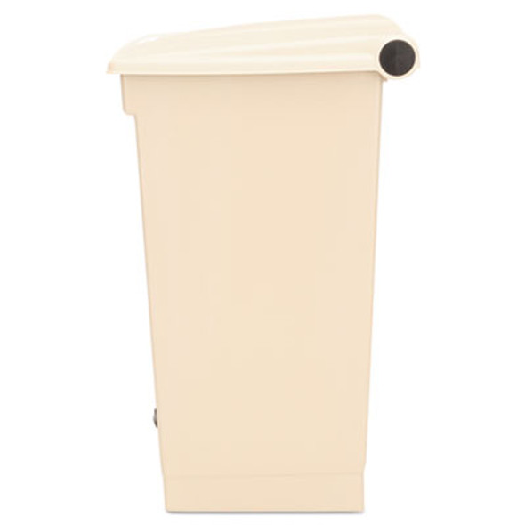 Legacy Step-On Receptacle, 18 Gal, Polyethylene, Beige