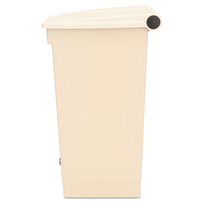 Legacy Step-On Receptacle, 18 Gal, Polyethylene, Beige