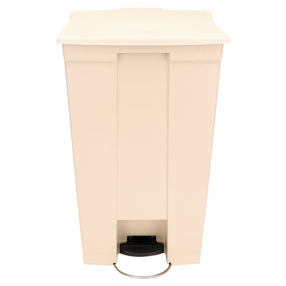 Legacy Step-On Receptacle, 23 Gal, Polyethylene, Beige