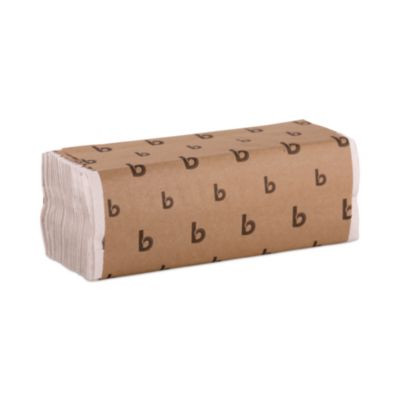 C-Fold Paper Towels, 1-Ply, 11.44 x 10, Bleached White, 198 Sheets/Pack, 12 Packs/Carton