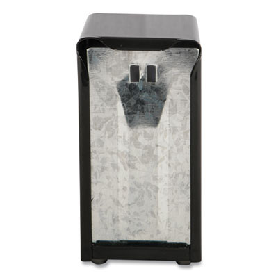 Tabletop Napkin Dispenser, Tall Fold, 3.75 x 4 x 7.5, Black