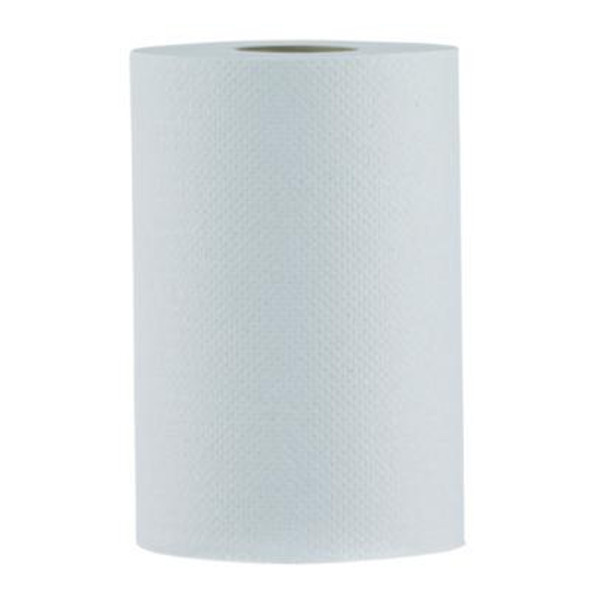 Hardwound Paper Towels, Nonperforated, 1-Ply, 8" x 350 Ft, White, 12 Rolls/Carton