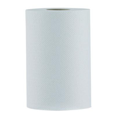 Hardwound Paper Towels, Nonperforated, 1-Ply, 8" x 350 Ft, White, 12 Rolls/Carton