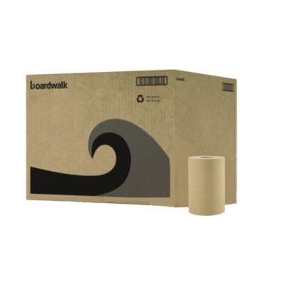 Hardwound Paper Towels, 1-Ply, 8" x 350 Ft, Natural, 12 Rolls/Carton