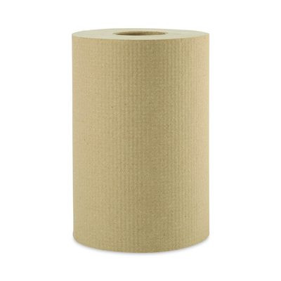 Hardwound Paper Towels, 1-Ply, 8" x 350 Ft, Natural, 12 Rolls/Carton