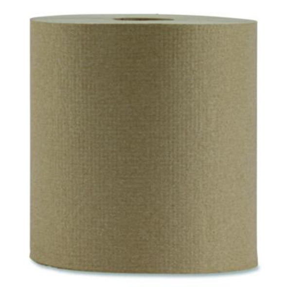 Hardwound Paper Towels, Nonperforated, 1-Ply, 8" x 800 Ft, Natural, 6 Rolls/Carton
