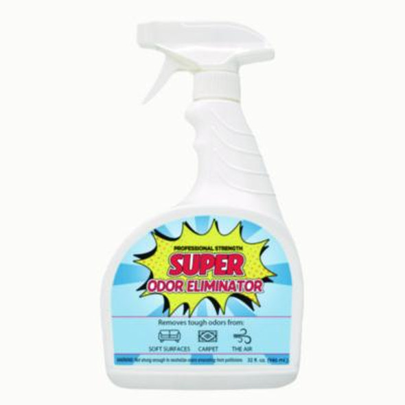 Super Odor Eliminator, 32 Oz Spray Bottle, 6/Carton