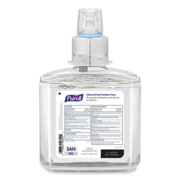 Advanced Hand Sanitizer Foam, For Es6 Dispensers, 1,200 Ml Refill, , Clean Scent 2/Carton