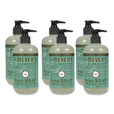 Clean Day Liquid Hand Soap, Basil Scent, 12.5 Oz, 6/Carton