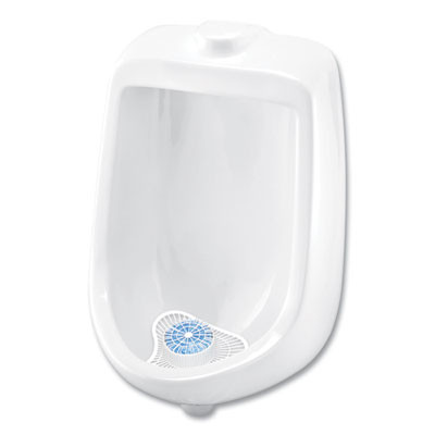 Extra Duty Urinal Screen With Non-Para Block, Evergreen With Enzymes Scent, White, Dozen