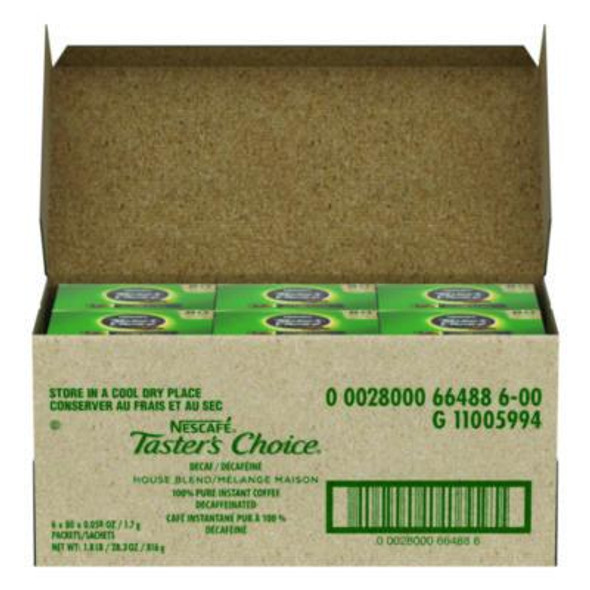 Taster's Choice Stick Pack, Decaf, 0.06Oz, 80/Box, 6 Boxes/Carton