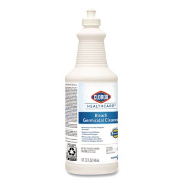 Bleach Germicidal Cleaner, 32 Oz Pull-Top Bottle, 6/Carton
