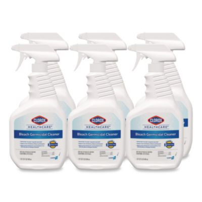 Bleach Germicidal Cleaner, 32 Oz Spray Bottle, 6/Carton