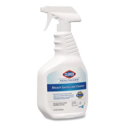 Bleach Germicidal Cleaner, Unscented, 32 Oz Spray Bottle, 6/Carton