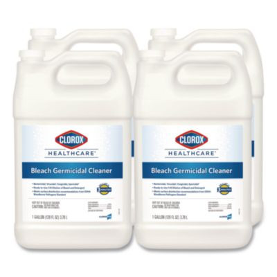 Bleach Germicidal Cleaner, 128 Oz Refill Bottle, 4/Carton