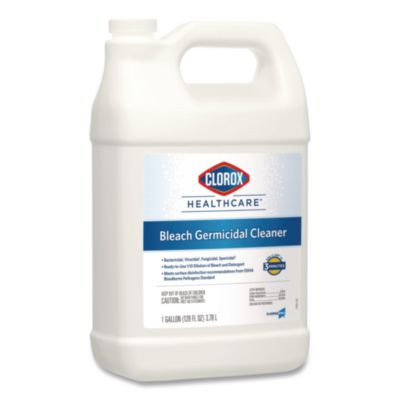Bleach Germicidal Cleaner, Unscented, 128 Oz Refill Bottle, 4/Carton