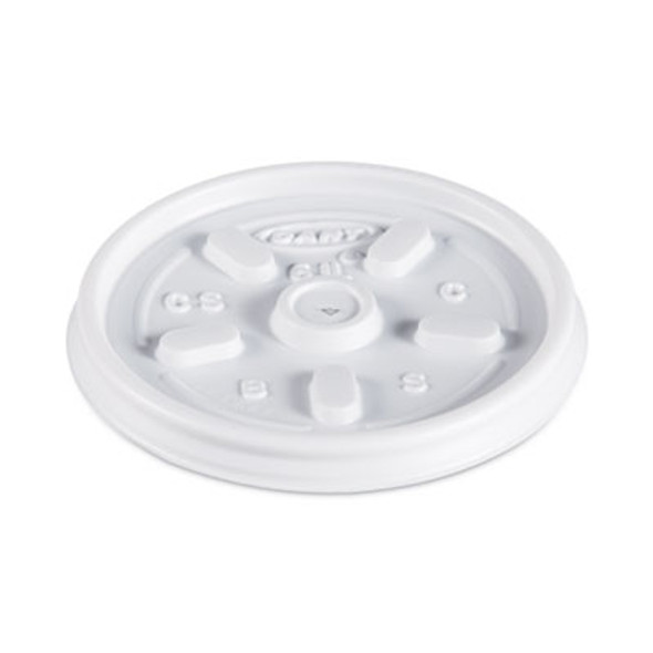 Plastic Lids For Foam Containers, Vented, Fits 3.5 Oz To 6 Oz, White, 100/Pack, 10 Packs/Carton