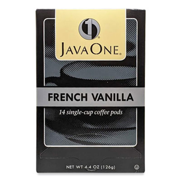 Coffee Pods, French Vanilla, Single Cup, 14/Box