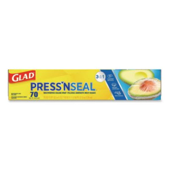 Press'n Seal Food Plastic Wrap, 70 Sq Ft, 12/Carton