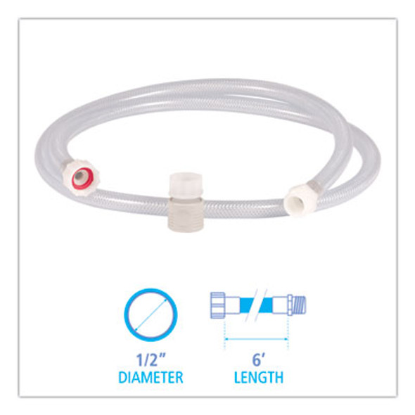 Pdc Hose Kit, 0.5" Hose Diameter, 0.5" x 6 Ft, Clear/Green