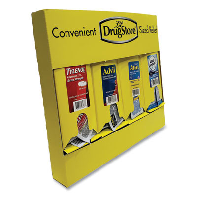 Single-Dose Medicine Dispenser, 105-Pieces, Plastic Case, Yellow