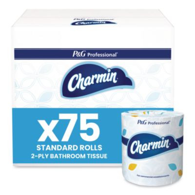 Commercial Bathroom Tissue,  Individually Wrapped, Septic Safe, 2-Ply, White, 450 Sheets/Roll, 75 Rolls/Carton