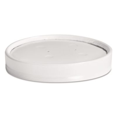 Vented Paper Lids, Fits 8 Oz To 16 Oz Hot Cups, White, 25/Sleeve, 40 Sleeves/Carton